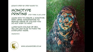 Shaman Monotype - Step Three #printmaking #monotype #art