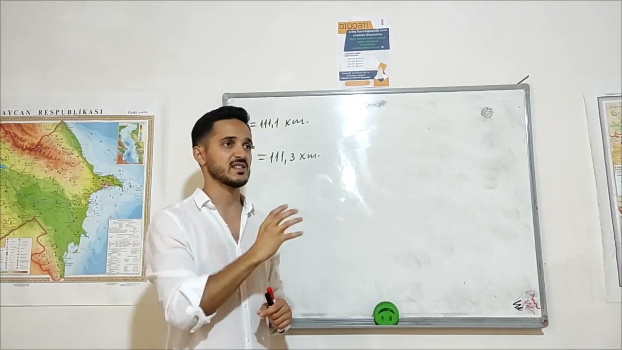 Coğrafi ünvanlar.Dərəcə fərqi və məsafələrin tapılması.