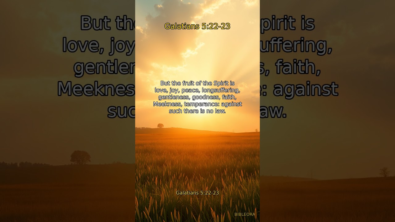 🙏 GOD'S WORD: God's Love | Galatians 5:22-23 #shorts