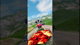 Big & Small Moon Monster Cars vs Giant Unfinished Road – BeamNG.drive #carcrashes #beamngexperiments
