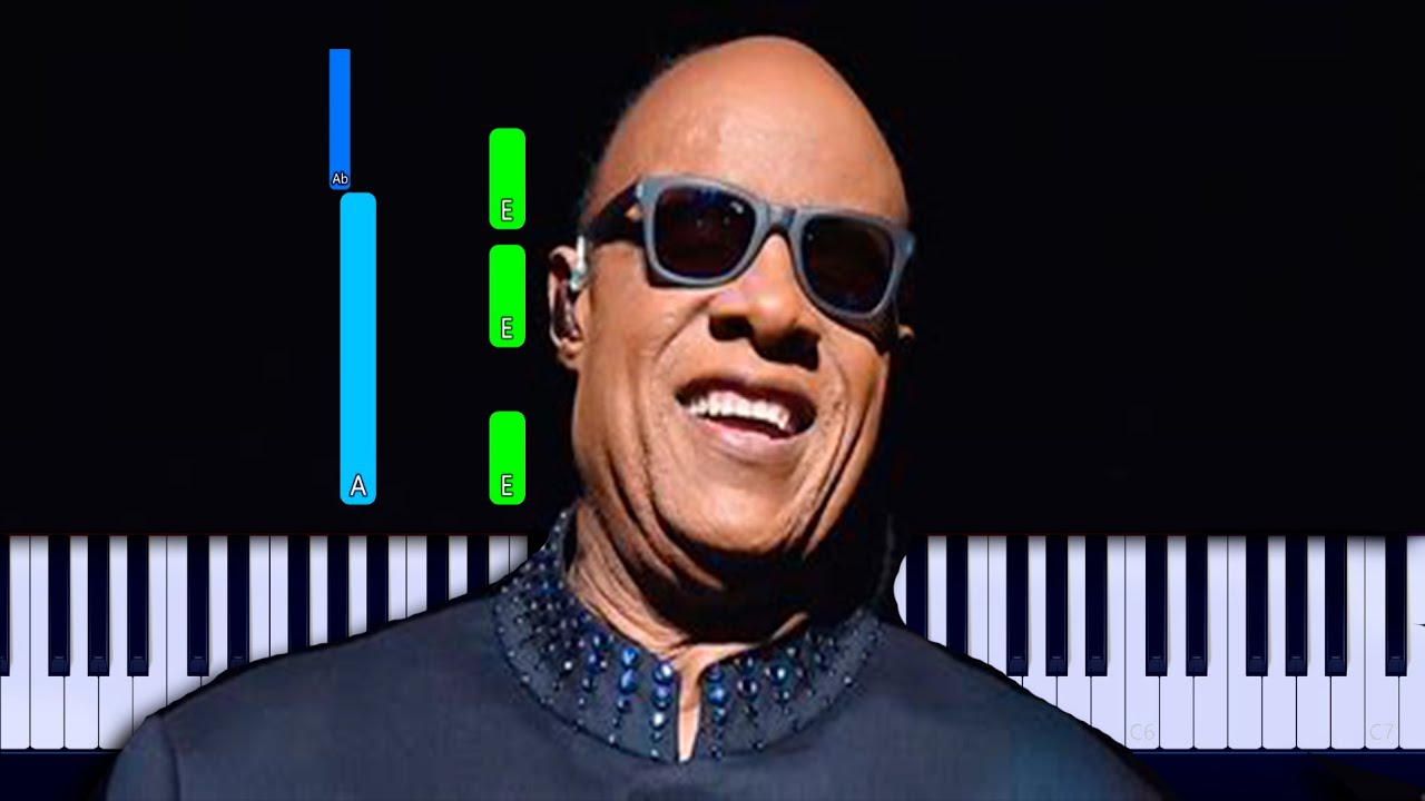 Stevie Wonder - Overjoyed Piano Tutorial