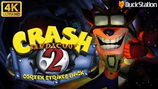 Crash Bandicoot 2 Cortex Strikes Back | 4k 2160p | DuckStation Gameplay