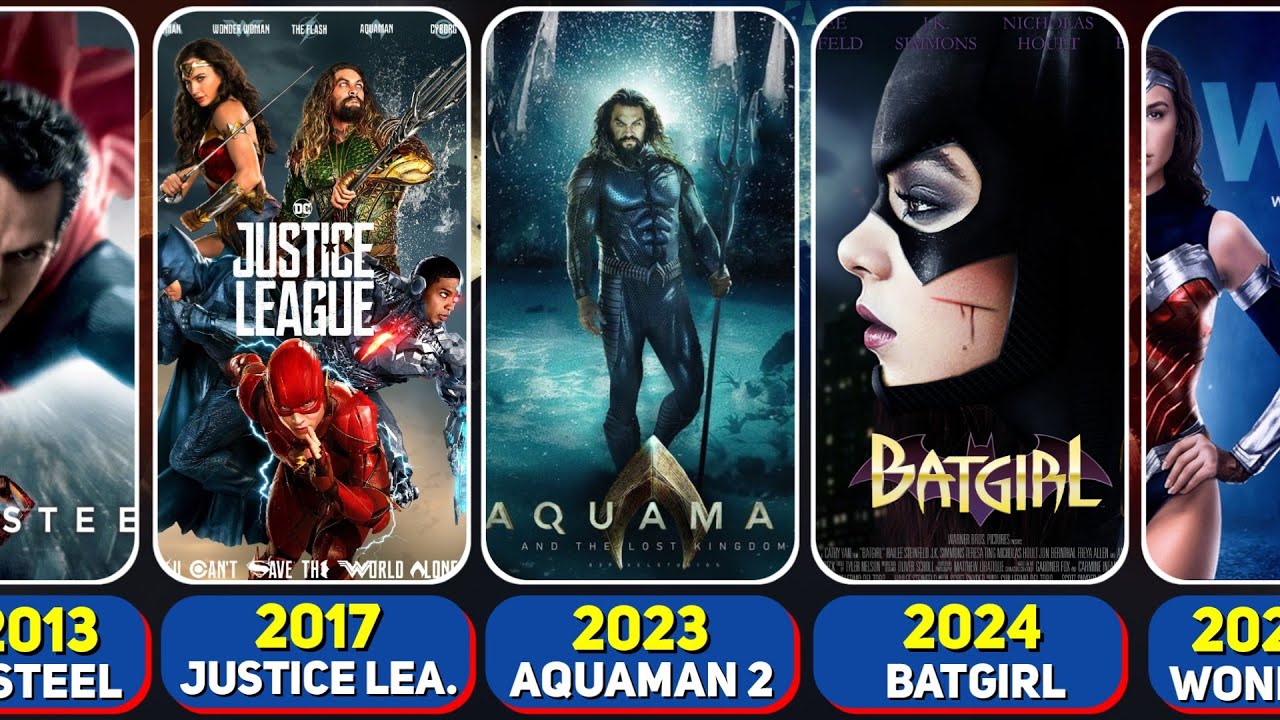 All DC Extended Universe (DCEU) Movies By Release Date