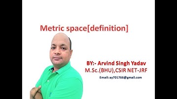 Metric space (definition), lecture-1 , real analysis