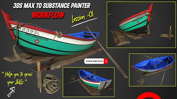 3ds max to substance painter texturing workflow Part-01 | unwrapping in 3ds max  | Project file free
