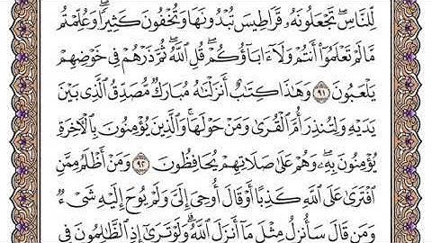 سورة الأنعام الصفحة 139 من القرآن للشيخ ياسر