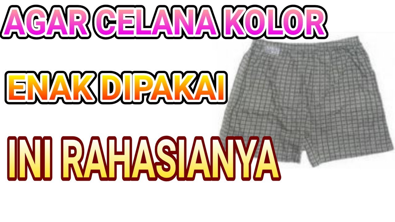 CARA MEMBUAT POLA CELANA KOLOR