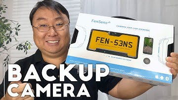 Easiest Way  to Add a Backup Camera - FenSens Camera License Plate Frame Review