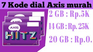 25GB Rp.0, kode dial paket axis murah terbaru || 2020