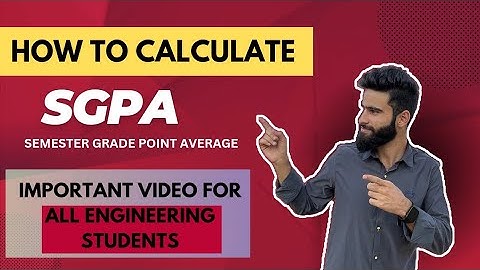 HOW TO CALCULATE SGPA AND CGPA IN A SIMPLE WAY🔥