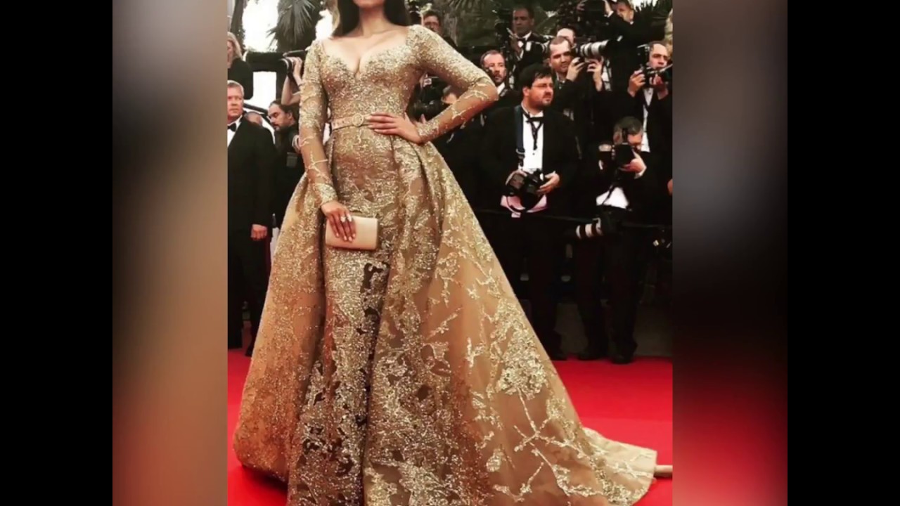 BOLLYWOOD ACTRESS GOLDEN GOWN