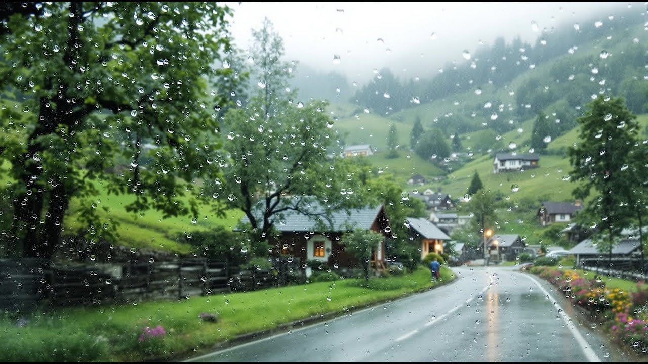 【4K】【4K】Relaxing Spring Rain Drive in Melbourne’s Forest