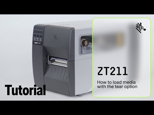 How to Load Media with the Tear Option on a ZT211 Printer | Zebra