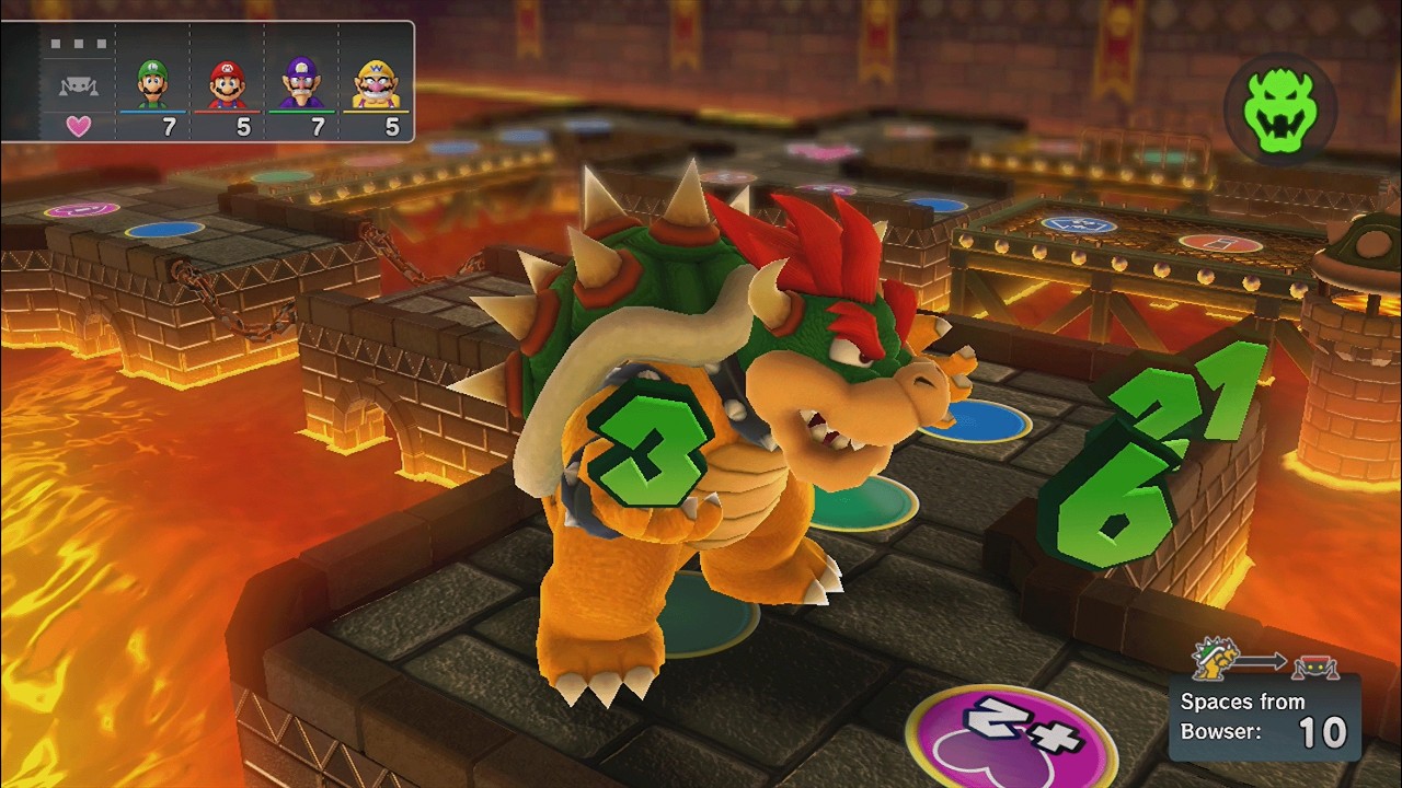 Mario Party 10 - Luigi vs Mario vs Waluigi vs Wario vs Bowser - Chaos Castle