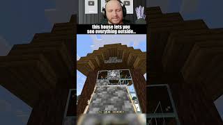 THIS IS THE HOUSE LETS YOU SEE OUTSIDE #minecraft #minecraftshorts #minecraftmemes