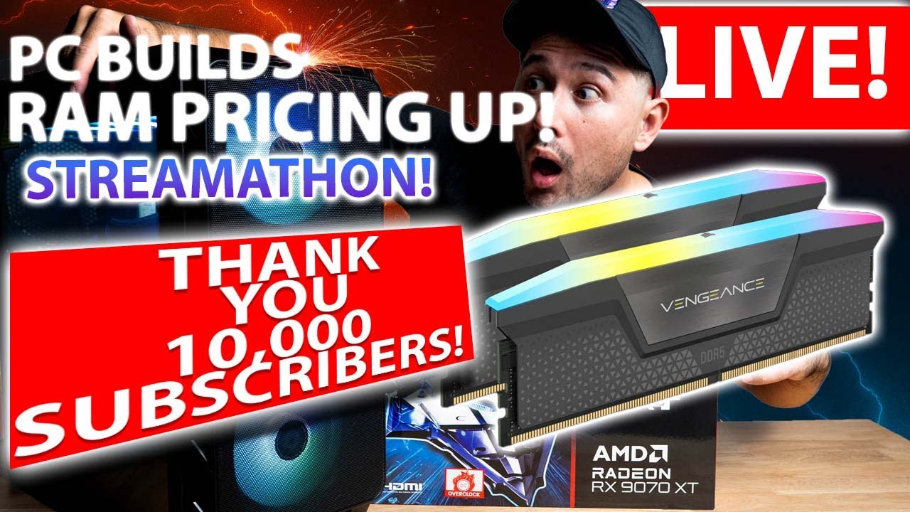 🔥 11-29-25 - PC Hardware, RAM Shortages & 10K Streamathon! AMA : Ask Me ...