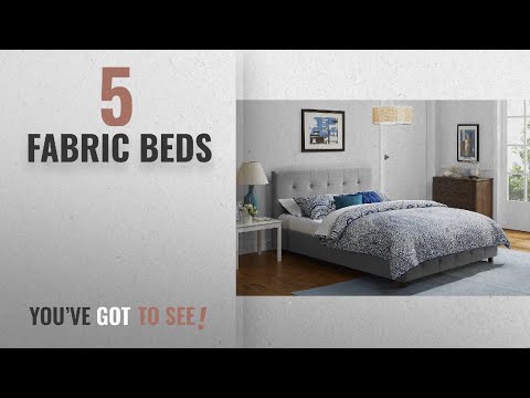 top-10-fabric-beds-[2018]:-dhp-platform-bed,-rose-linen-tufted-upholstered-platform-bed-–-includes