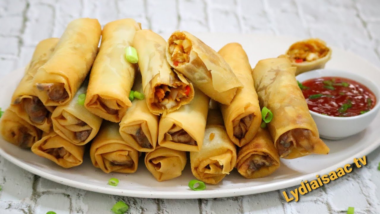 Spring Rolls Method HOW TO MAKE SPRING ROLLS EASY AND CRUNCHY | 2 METHOD OF WRAPPING SPRING ...