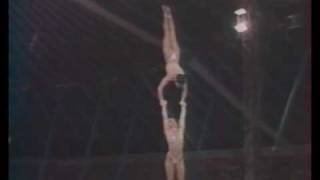 Woman acrobats hand to hand Alexis sisters