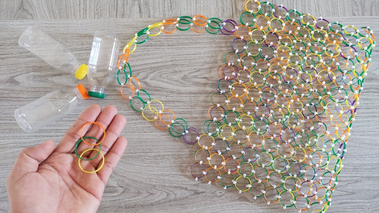 MAKING HANDBAG FROM PLASTIC BOTTLE CAP