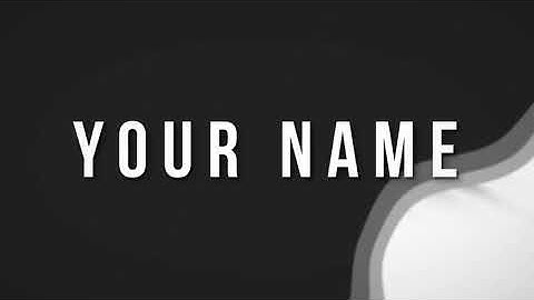 Free AE 2D Intro template - Simple White and Black Vlog / Business Intro V.2