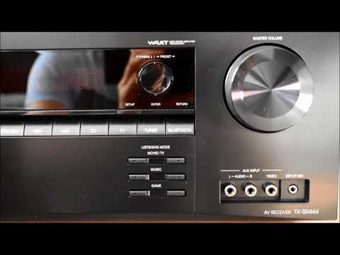 Onkyo TX-SR444 7.1 Channel A/V Receiver - Unboxing plus sound test