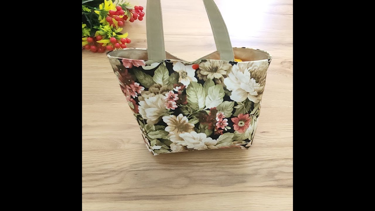 Easy and simple eco bag making without interfacing | sew in 10 minutes