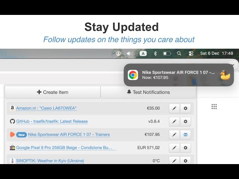 Your Notifier — Track Page Updates. video preview 2