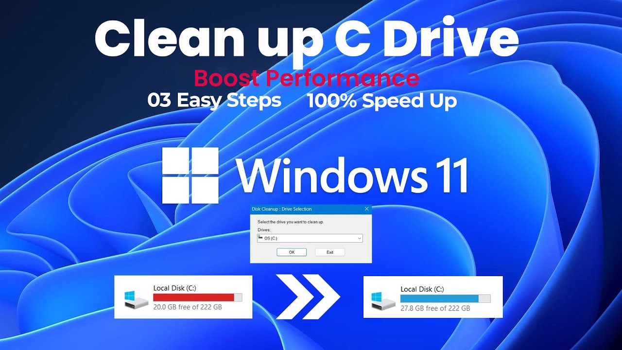 How to Clean C Drive In Windows 11 How to Clear All Cache & Junk