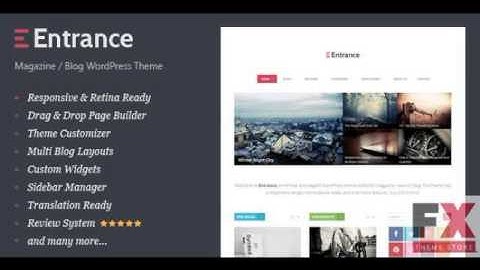 Preview Entrance - WordPress Theme for Magazine and Review T