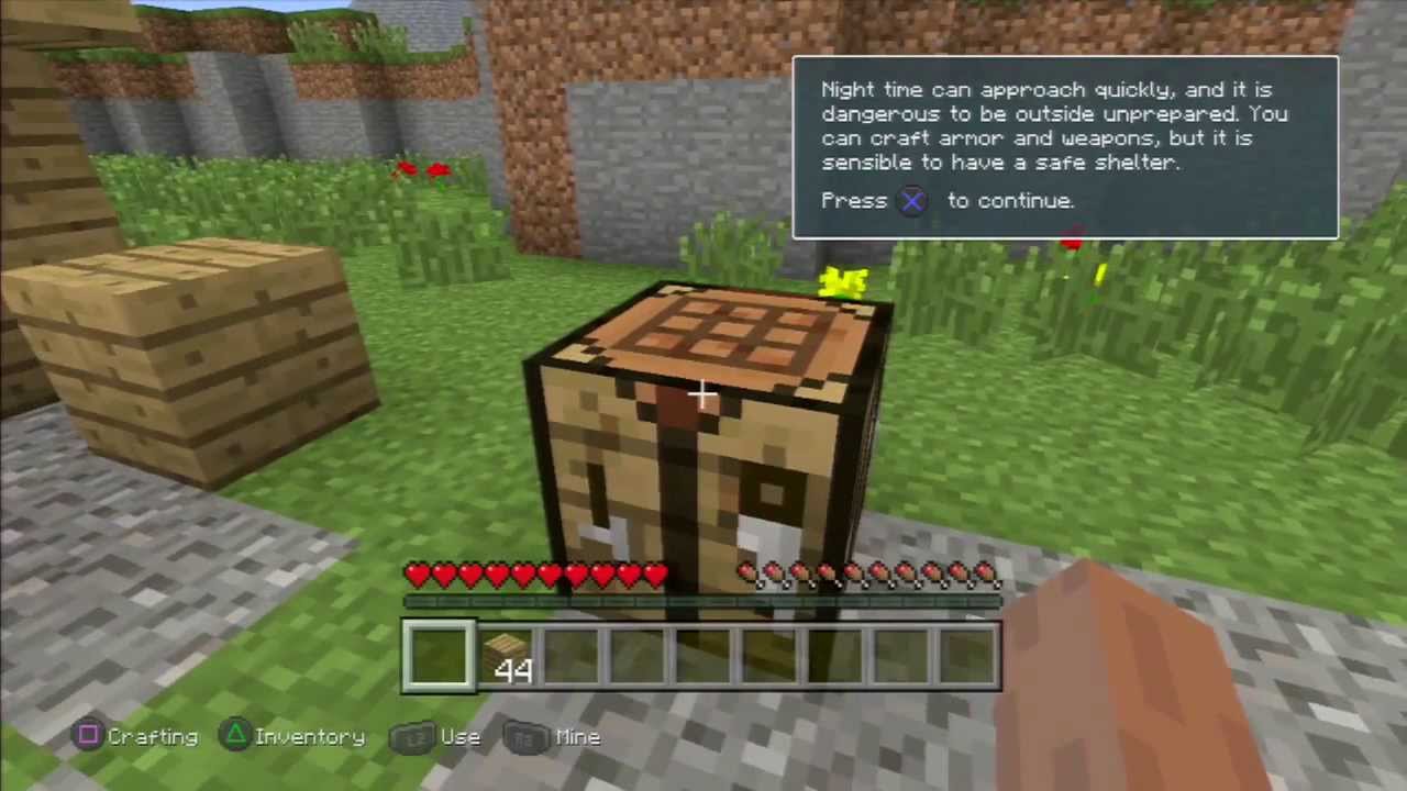 Minecraft PS3 Edition Demo/Trial Gameplay - YouTube