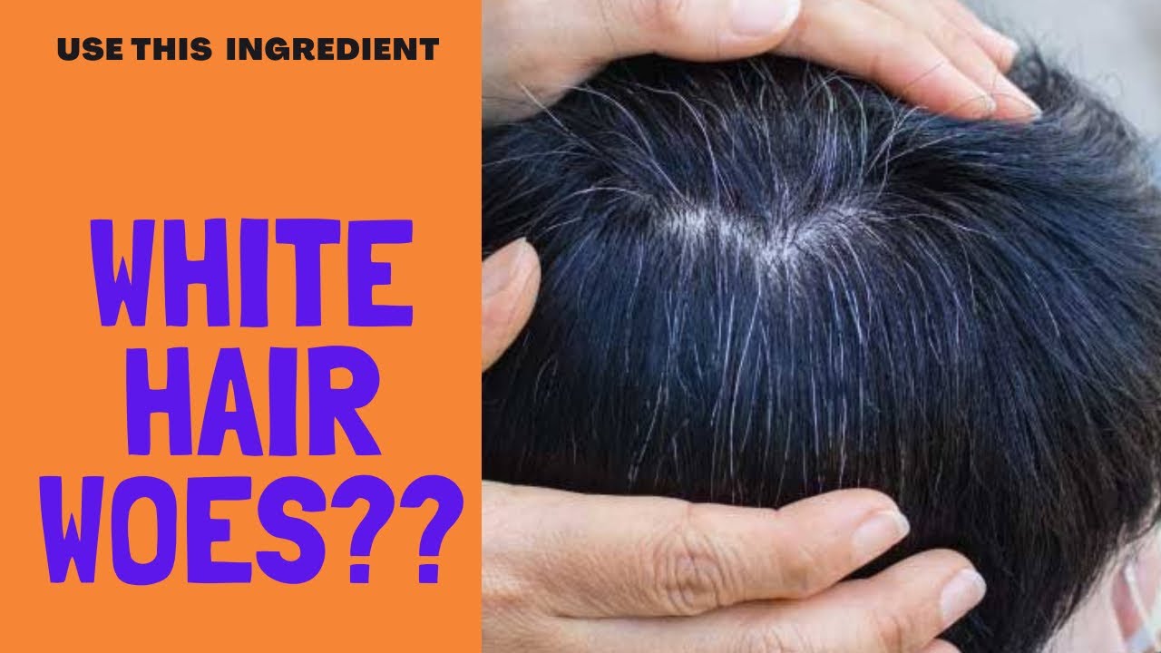 Prevent White Hair With This One Ingredient!! How to Reduce White