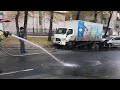 В Хабаровске на Запарина 59 из грузовика вытекла соляра