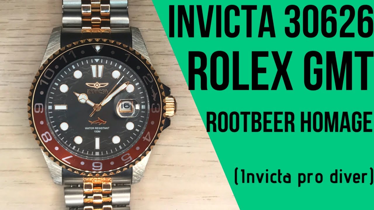 Invicta Pro Diver Watch Review: A Rolex Rootbeer Homage? -