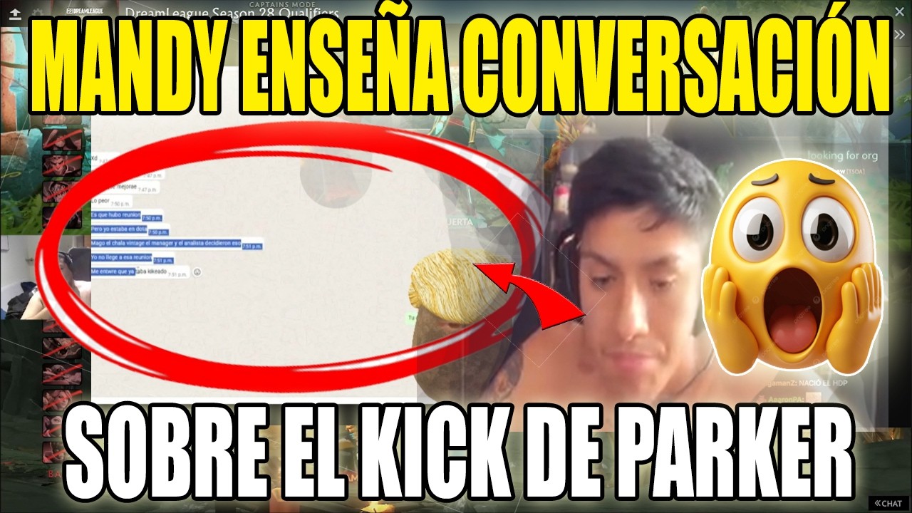 😲PICANTE!! MANDY enseña conversaciones sobre el kick de PARKER y PAIN GAMING😲