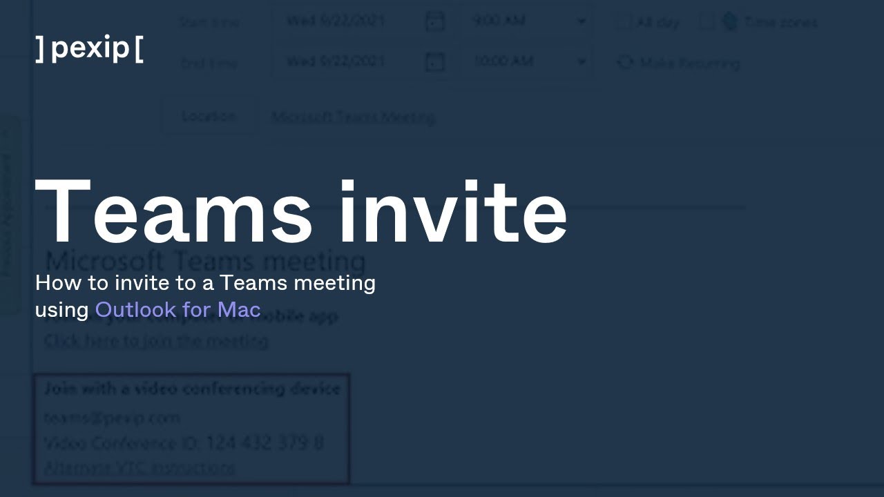 How To Invite To A Teams Meeting Using Outlook For Mac YouTube
