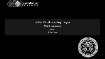 02.04 Sampling a signal