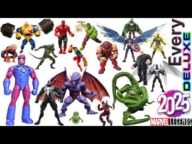 Every 2025 - Deluxe - Marvel Legends Comparison List - YouTube