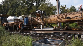 Installing Concrete Ties on the LIRR Port Jeff Branch