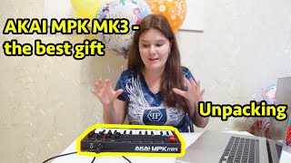 AKAI MPK MK3 mini midi keyboard  - unpacking and first impression