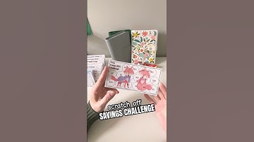 Scratch off SAVINGS CHALLENGE • any budget amount • easy & fun #budgeting #diy #cashbudget #savings