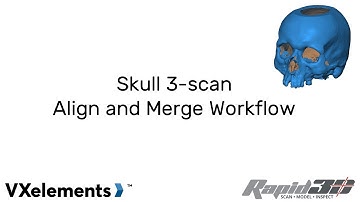 VXelements 3-scan align and merge workflow