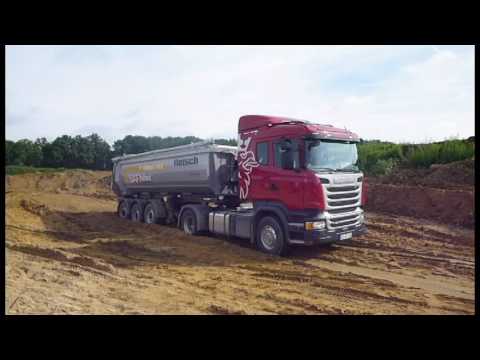 Scania R 450 LA4x2 mit hydraulischem Zusatzantrieb SAF Intra Trak