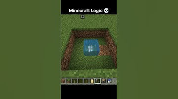 ⛏️Minecraft Logic 💀  #shorts #minecraft #gaming