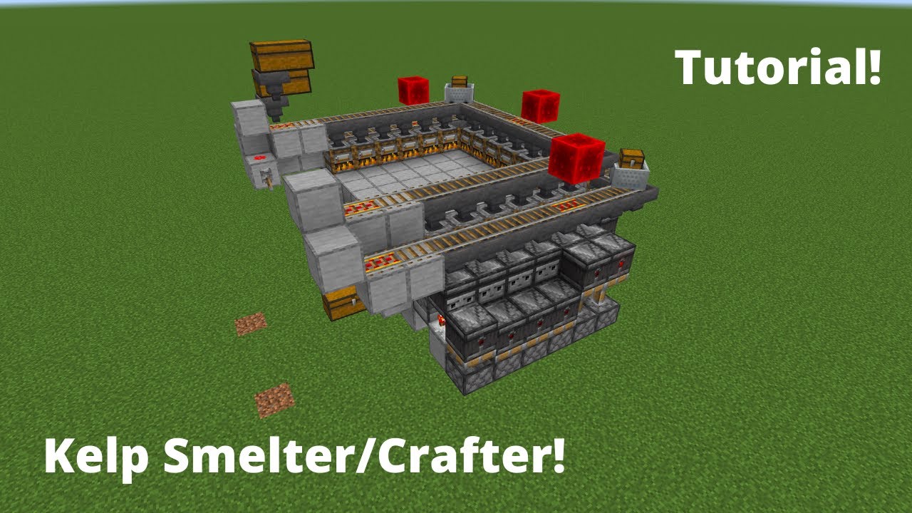 Kelp smelter/Crafter! Tutorial - Minecraft Tutorials! - YouTube
