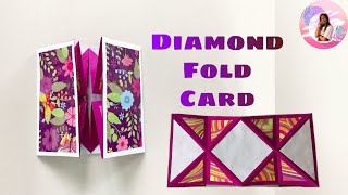 Explosion Box Ideas: Diamond Fold Card