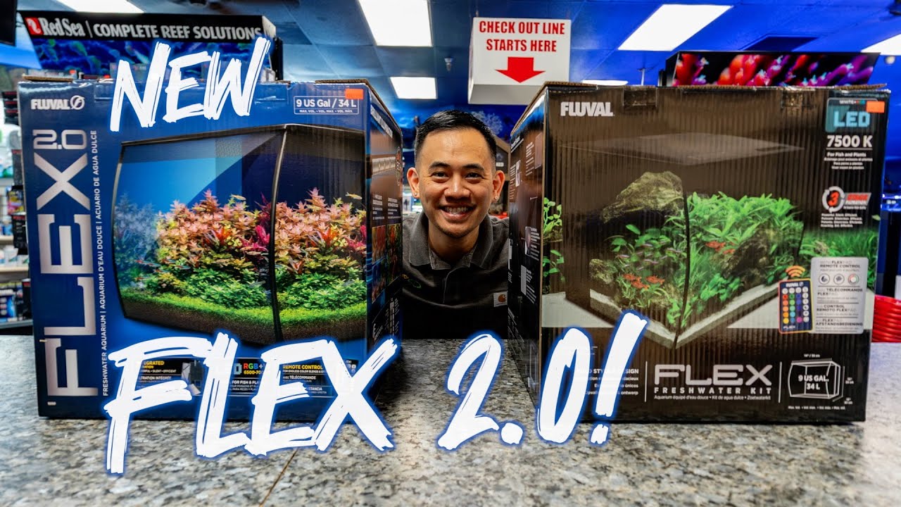 THE NEW FLUVAL FLEX 2.0  AQUARIUM KIT REVIEW & UNBOXING (WHAT'S NEW!)