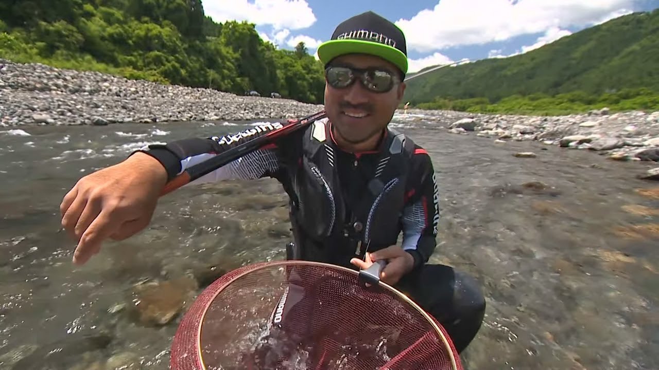 安曇川 の 鮎 釣り