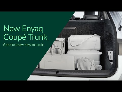 New Enyaq Coupé Trunk: Good to know how to use it