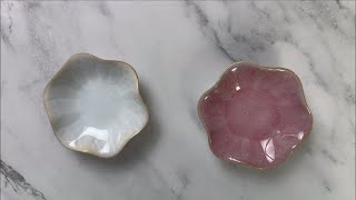 2PCS Lotus Leaf Shape Ring Holder Dish! Lotus Ring Holder